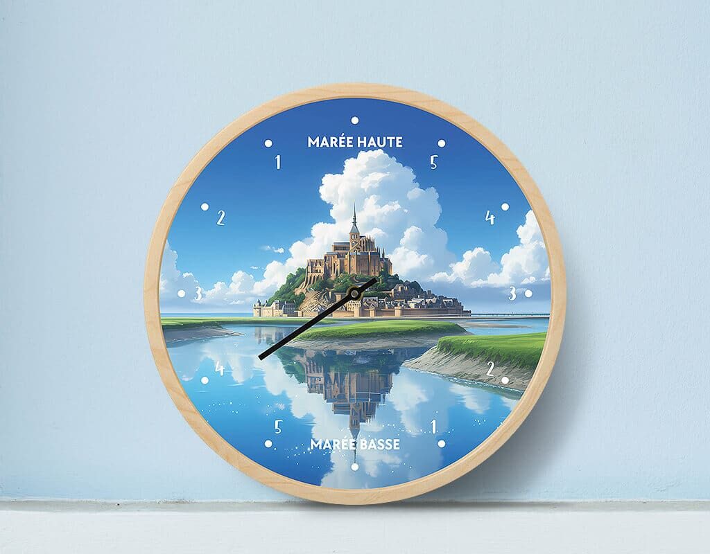 Horloge des marées Mont Saint Michel Zoom