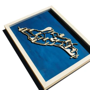 carte ile oléron en bois