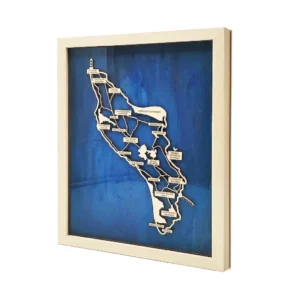 carte ile oléron sur mur