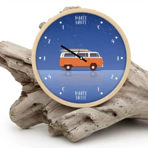 horloge des marées Design sur bois flotté